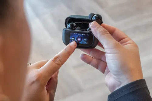 Ecouteurs ANC en plastique RCS personnalisés avec écran tactile Airtune - XD Collection