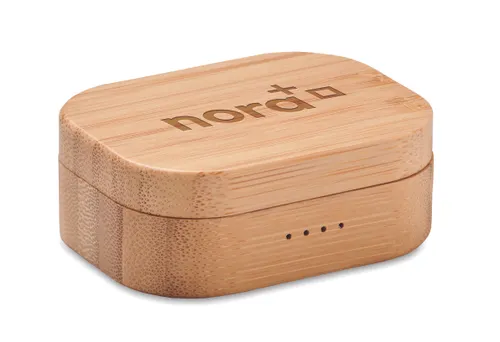 Écouteurs TWS personnalisables étui en bambou - Jazz Bamboo
