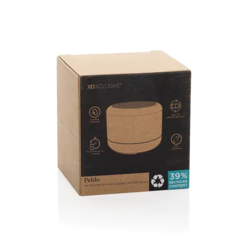 Enceinte 3W avec batterie amovible Peblo RCS - XD Xclusive