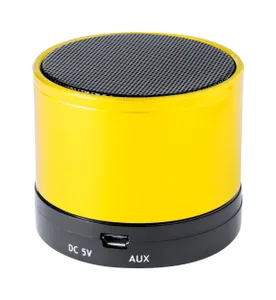 Enceinte bluetooth personnalisée - Decibel | Jaune / Noir