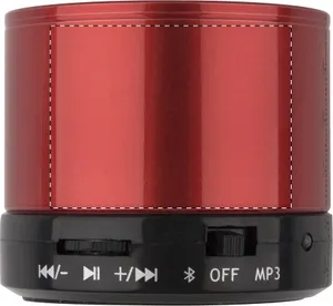 Enceinte bluetooth personnalisée - Decibel | Rouge / Noir
