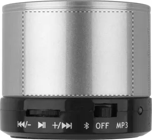 Enceinte bluetooth personnalisée - Decibel | Argenté / Noir