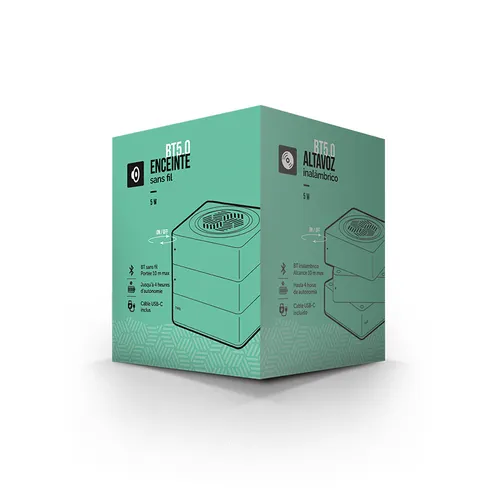 Enceinte cube haut-parleur publicitaire bt5.0 sans fil