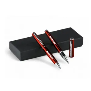 Ensemble métal primo: stylo et roller