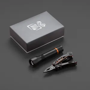 Ensemble optima I-b: multitool et lampe de poche moyenne | Orange