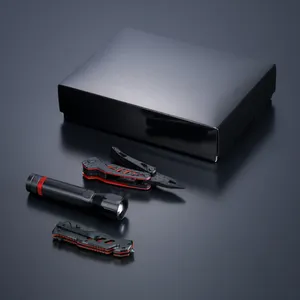 Ensemble optima IIi-b: multitool, couteau de secours et grande lampe de poche | Rouge