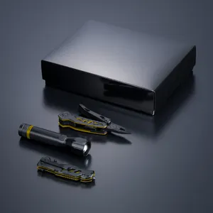 Ensemble optima IIi-b: multitool, couteau de secours et grande lampe de poche | Jaune