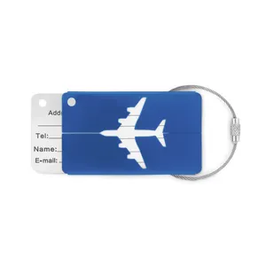 Etiquette à bagage en aluminium personnalisable - Fly Tag | Royal Blue