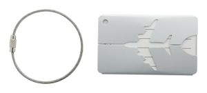 Étiquette à bagage publicitaire - Orlando | Argenté