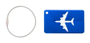 Étiquette à bagage publicitaire - Orlando | Bleu