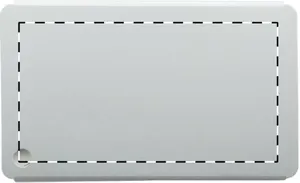 Étiquette à bagage publicitaire - Orlando | Argenté