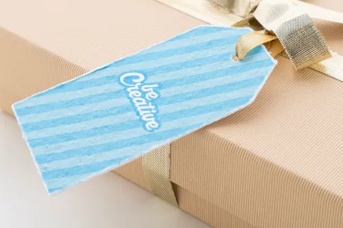 Étiquette cadeau en papier semence personnalisable publicitaire - PrinTag Seed