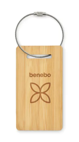 Étiquette de bagage en bambou - Mio