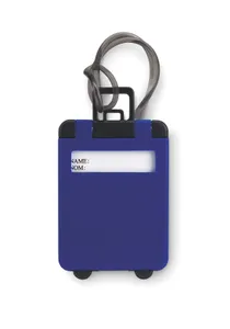 Étiquette de bagage en plastiq personnalisée - Traveller | Royal Blue
