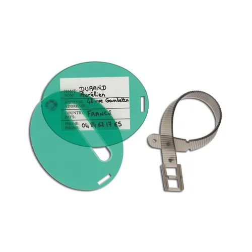Etiquette valise personnalisée avec bracelet reglable