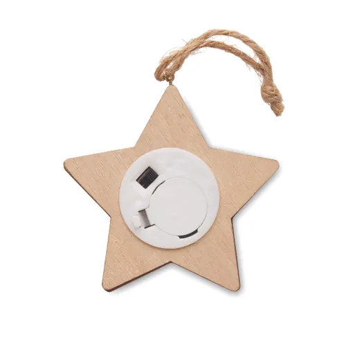 Étoile en bois personnalisée avec lumières - Lalie