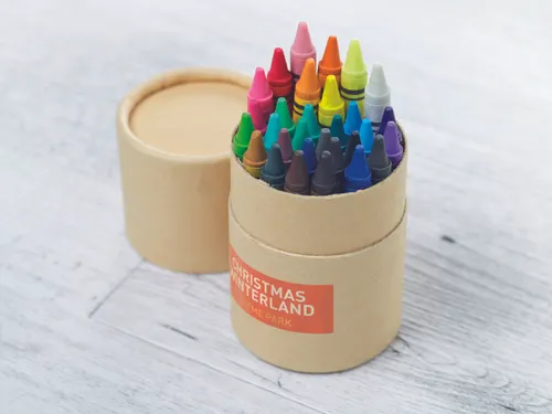 Etui 30 crayons cire personnalisable - Striper