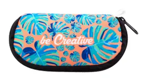 Étui à lunettes de soleil personnalisé en RPET - PrintSun Zip | Noir