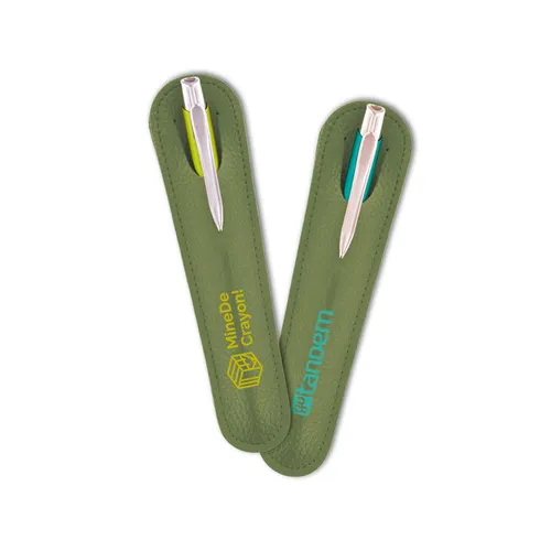 Etui publicitaire pour un stylo - pvc lychee