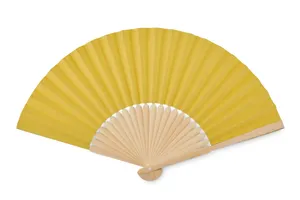 Eventail en bambou personnalisable - Fanny Paper | Yellow