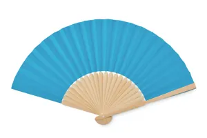 Eventail en bambou personnalisable - Fanny Paper | Turquoise
