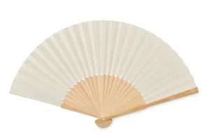 Eventail en bambou personnalisable - Fanny Paper | Beige