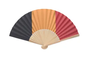 Eventail publicitaire à motif de drapeau - Funfan | Noir