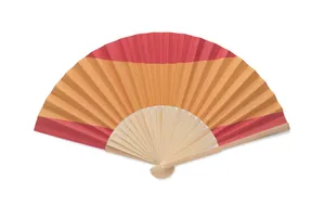 Eventail publicitaire à motif de drapeau - Funfan | Rouge