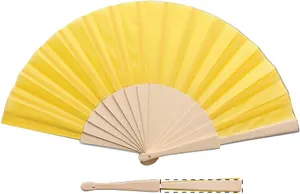 Éventail publicitaire - Folklore | Jaune