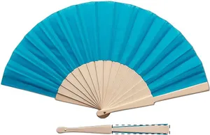 Éventail publicitaire - Folklore | Bleu