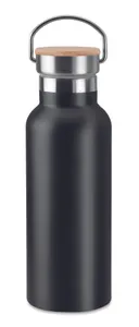 Flacon double paroi 500 ml personnalisable - Helsinki | Black
