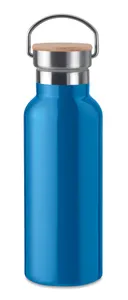 Flacon double paroi 500 ml personnalisable - Helsinki | Turquoise