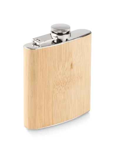 Flasque en bambou 170ml personnalisable - Hiphip