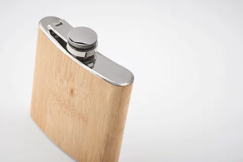 Flasque en bambou 170ml personnalisable - Hiphip