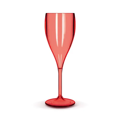 Flûte à champagne en plastique réutilisable tritan 16 cl ras bord personnalisée