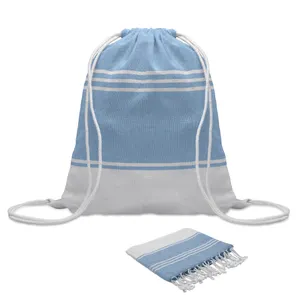 Fouta et sac assorti - Hamma | Turquoise