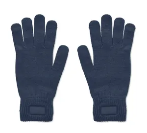 Gants tricotés en RPET - Handnit | Bleu Marine