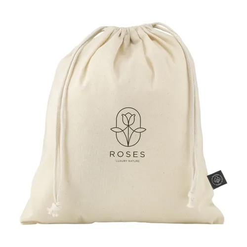 Gift Pouch Naturel Publicitaire GRS Recycled Cotton (150 g/m²) M