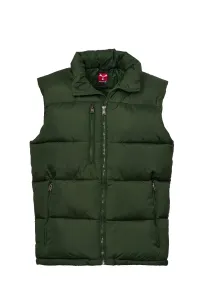 Gilet avec rembourrage en fibres libres (300g/m²) - METROPOLITAN | Vert forêt