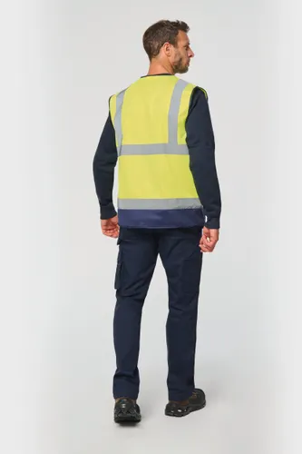 Gilet de sécurité haute visibilité recyclé avec zip unisexe - WK. Designed To Work