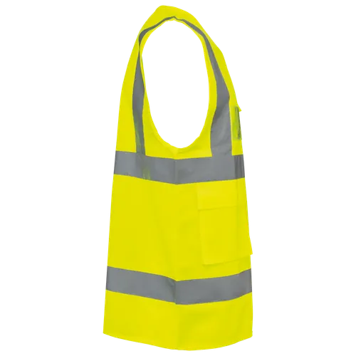 Gilet de sécurité haute visibilité recyclé avec zip unisexe - WK. Designed To Work