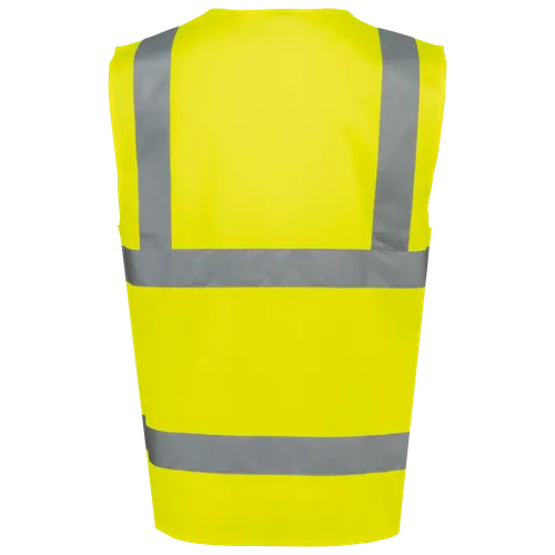 Gilet de sécurité haute visibilité recyclé avec zip unisexe - WK. Designed To Work