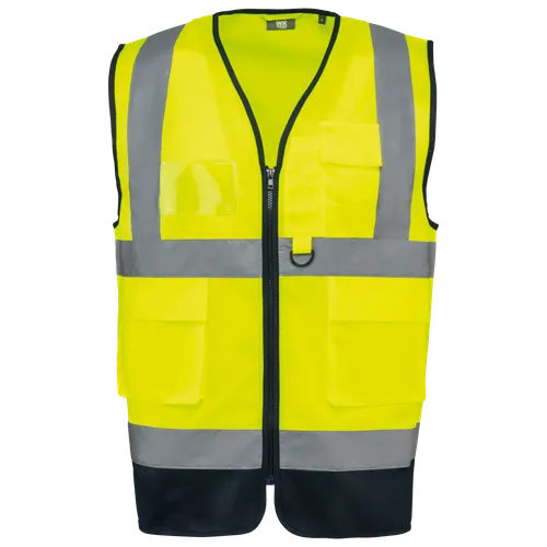 Gilet de sécurité haute visibilité recyclé avec zip unisexe - WK. Designed To Work