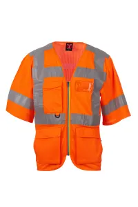 Gilet sans doublure à manches courtes - EXO MESH | Orange fluo