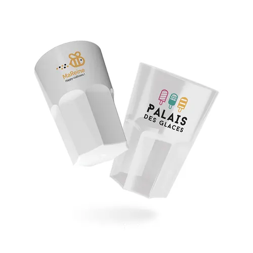 Gobelet en plastique reutilisable pp 40 ci ras bord