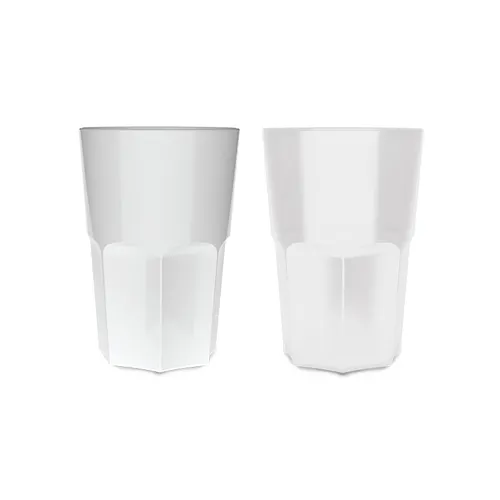 Gobelet en plastique reutilisable pp 40 ci ras bord