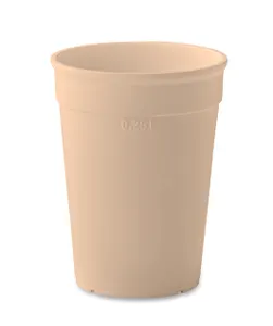 Gobelet en PP recyclé personnalisable 300ml - Awaycup | Beige