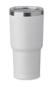 Gobelet isotherme en acier recyclé personnalisé 550 ml - Sum | Blanc