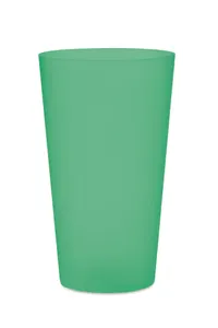 Gobelet réutilisable 500ml personnalisable - Festa Large | Vert Transparent