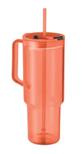 Gobelet RPET 1200ml - Mugora | Orange Transparent